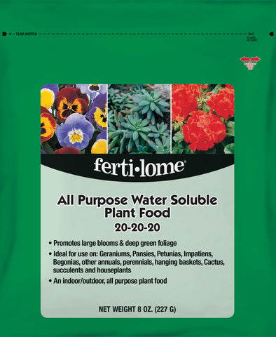 All Purpose Water Soluble Plant Food 20-20-20 (8 oz)